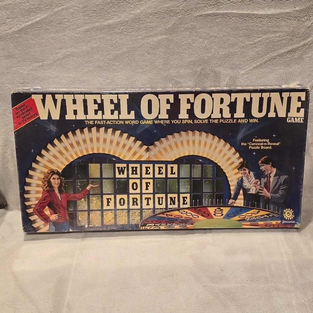 Vintage 1985 Wheel of Fortune Board Game‎ Pressman 5555 Factory Sealed New
